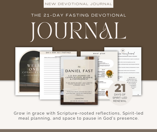 21-Day Daniel Fast Devotional & Meal Plan Journal “Consecrate yourselves, for tomorrow the Lord will do amazing things among you.” – Joshua 3:5
