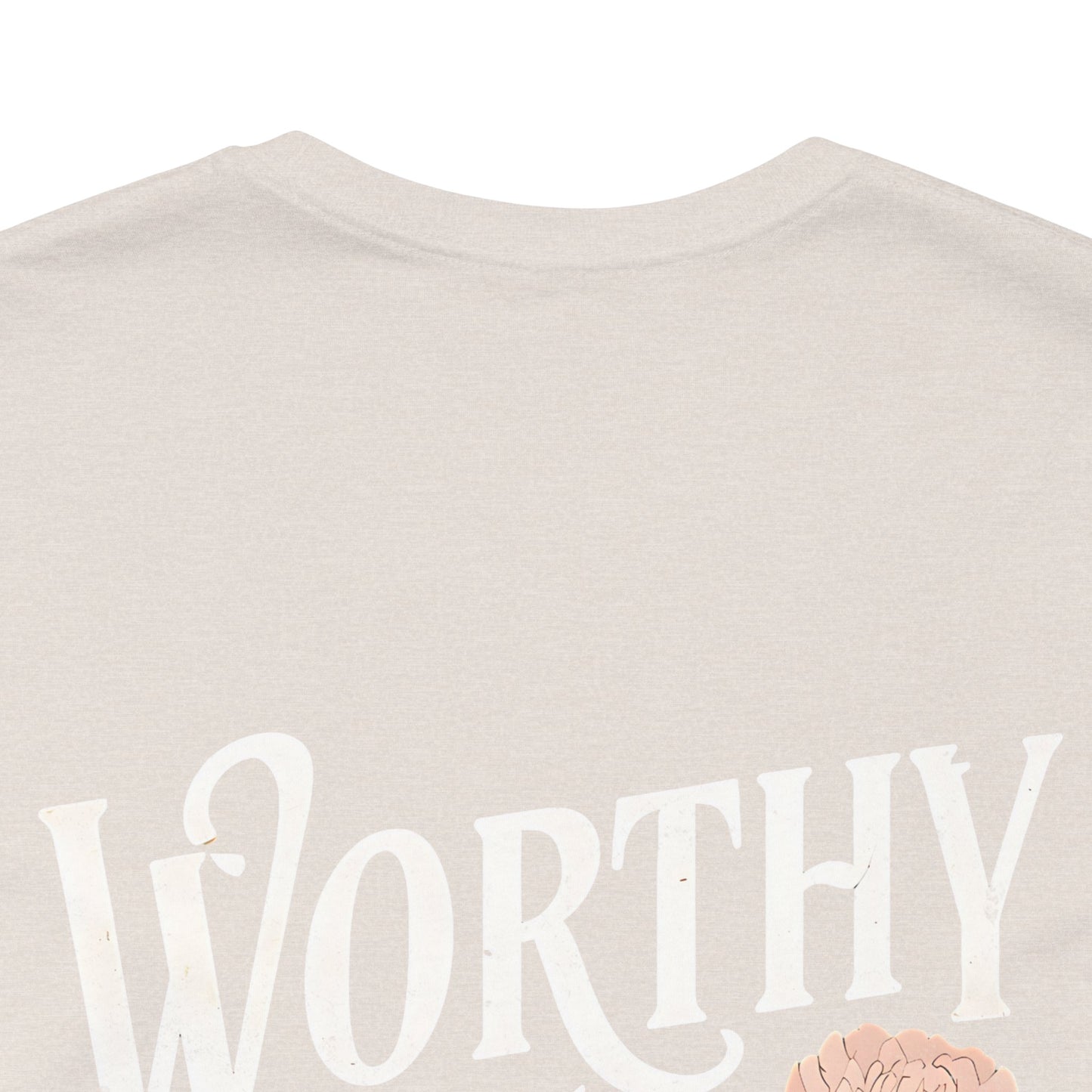 Worthy is the Lamb Floral Unisex Tee - Inspirational Short Sleeve Shirt