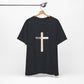 "Tetelestai" Distressed Cross Tee – Faith Worn Boldly