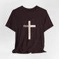 "Tetelestai" Distressed Cross Tee – Faith Worn Boldly