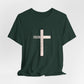 "Tetelestai" Distressed Cross Tee – Faith Worn Boldly