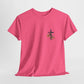 Inspirational Floral Unisex Heavy Cotton Tee - "It Is Finished"