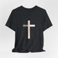"Tetelestai" Distressed Cross Tee – Faith Worn Boldly