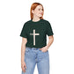 "Tetelestai" Distressed Cross Tee – Faith Worn Boldly