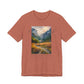 "Fear No Evil" Christian Tee | Psalm 23:4 Inspirational Shirt | Faith-Based Landscape Graphic Tee