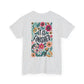 Inspirational Floral Unisex Heavy Cotton Tee - "It Is Finished"