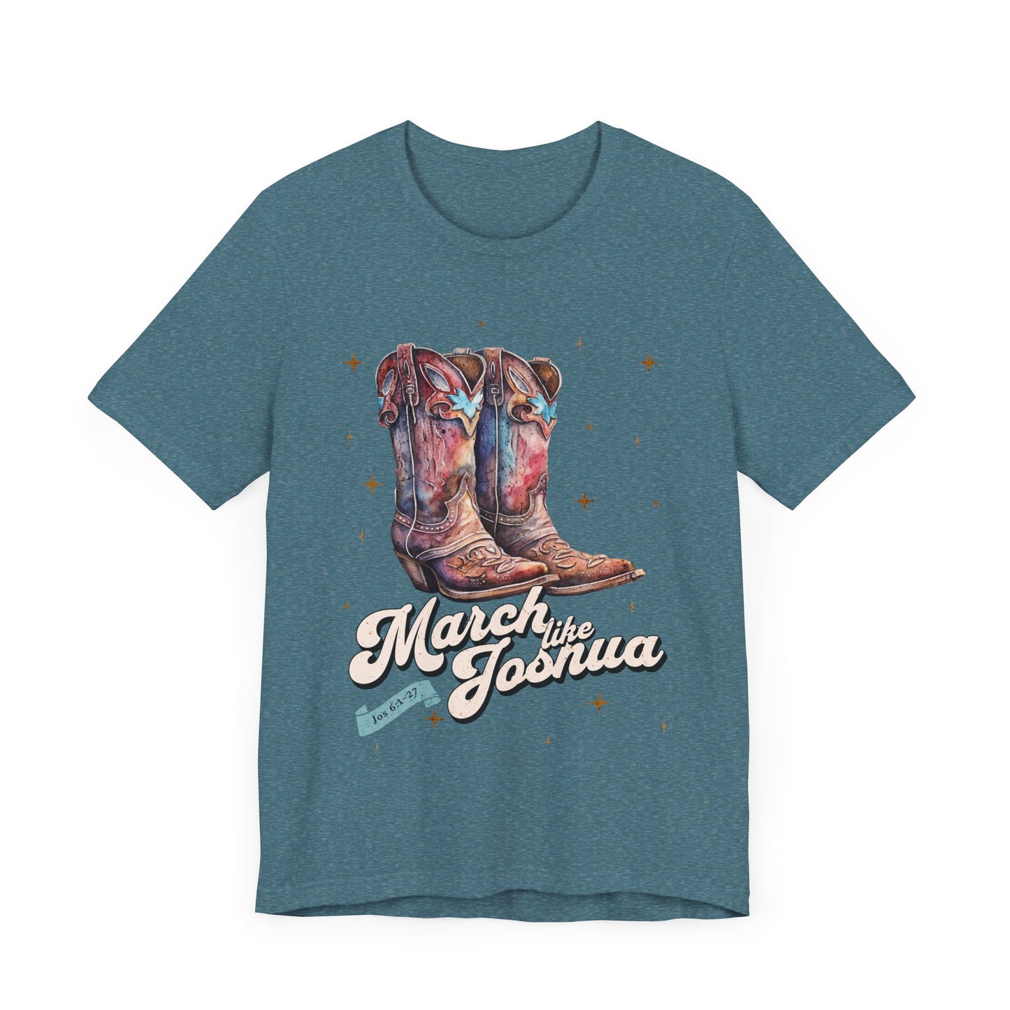 March Like Joshua Tee: Step Boldly in Faith