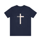 "Tetelestai" Distressed Cross Tee – Faith Worn Boldly