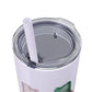 Floral Inspirational Skinny Tumbler with Straw - 20oz - Perfect for Gifts & Daily Use