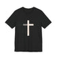 "Tetelestai" Distressed Cross Tee – Faith Worn Boldly