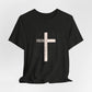 "Tetelestai" Distressed Cross Tee – Faith Worn Boldly