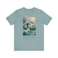 Ocean Wave Inspirational Unisex Jersey Tee - Deep Calls Unto Deep