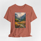 "Fear No Evil" Christian Tee | Psalm 23:4 Inspirational Shirt | Faith-Based Landscape Graphic Tee