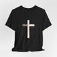 "Tetelestai" Distressed Cross Tee – Faith Worn Boldly
