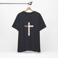 "Tetelestai" Distressed Cross Tee – Faith Worn Boldly