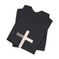 "Tetelestai" Distressed Cross Tee – Faith Worn Boldly