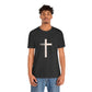 "Tetelestai" Distressed Cross Tee – Faith Worn Boldly