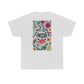 Inspirational Floral Unisex Heavy Cotton Tee - "It Is Finished"