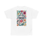 Inspirational Floral Unisex Heavy Cotton Tee - "It Is Finished"