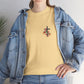 Inspirational Floral Unisex Heavy Cotton Tee - "It Is Finished"