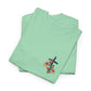 Inspirational Floral Unisex Heavy Cotton Tee - "It Is Finished"
