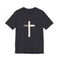 "Tetelestai" Distressed Cross Tee – Faith Worn Boldly