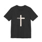 "Tetelestai" Distressed Cross Tee – Faith Worn Boldly