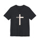 "Tetelestai" Distressed Cross Tee – Faith Worn Boldly