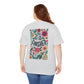 Inspirational Floral Unisex Heavy Cotton Tee - "It Is Finished"