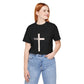 "Tetelestai" Distressed Cross Tee – Faith Worn Boldly
