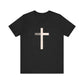 "Tetelestai" Distressed Cross Tee – Faith Worn Boldly