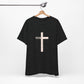 "Tetelestai" Distressed Cross Tee – Faith Worn Boldly