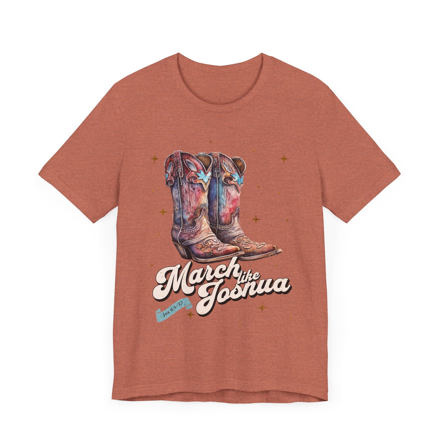 March Like Joshua Tee: Step Boldly in Faith