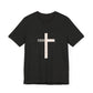 "Tetelestai" Distressed Cross Tee – Faith Worn Boldly