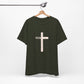"Tetelestai" Distressed Cross Tee – Faith Worn Boldly