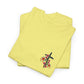 Inspirational Floral Unisex Heavy Cotton Tee - "It Is Finished"