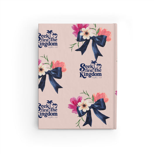 Floral Motivational Journal - 'Seek First the Kingdom'