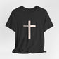 "Tetelestai" Distressed Cross Tee – Faith Worn Boldly