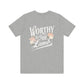 Worthy is the Lamb Floral Unisex Tee - Inspirational Short Sleeve Shirt