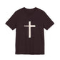 "Tetelestai" Distressed Cross Tee – Faith Worn Boldly