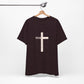 "Tetelestai" Distressed Cross Tee – Faith Worn Boldly
