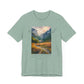 "Fear No Evil" Christian Tee | Psalm 23:4 Inspirational Shirt | Faith-Based Landscape Graphic Tee