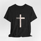 "Tetelestai" Distressed Cross Tee – Faith Worn Boldly