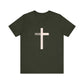 "Tetelestai" Distressed Cross Tee – Faith Worn Boldly