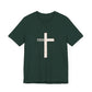 "Tetelestai" Distressed Cross Tee – Faith Worn Boldly