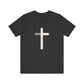 "Tetelestai" Distressed Cross Tee – Faith Worn Boldly