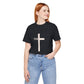 "Tetelestai" Distressed Cross Tee – Faith Worn Boldly