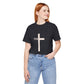 "Tetelestai" Distressed Cross Tee – Faith Worn Boldly