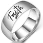 Faith Ring | Engraved Stainless Steel Christian Jewelry